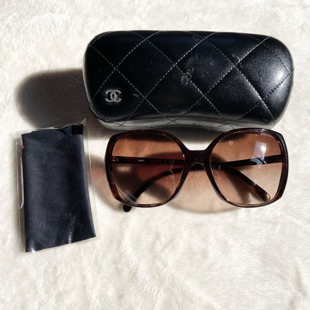 CHANEL ココマーク 5204-A ケース付き サングラス べっ甲柄