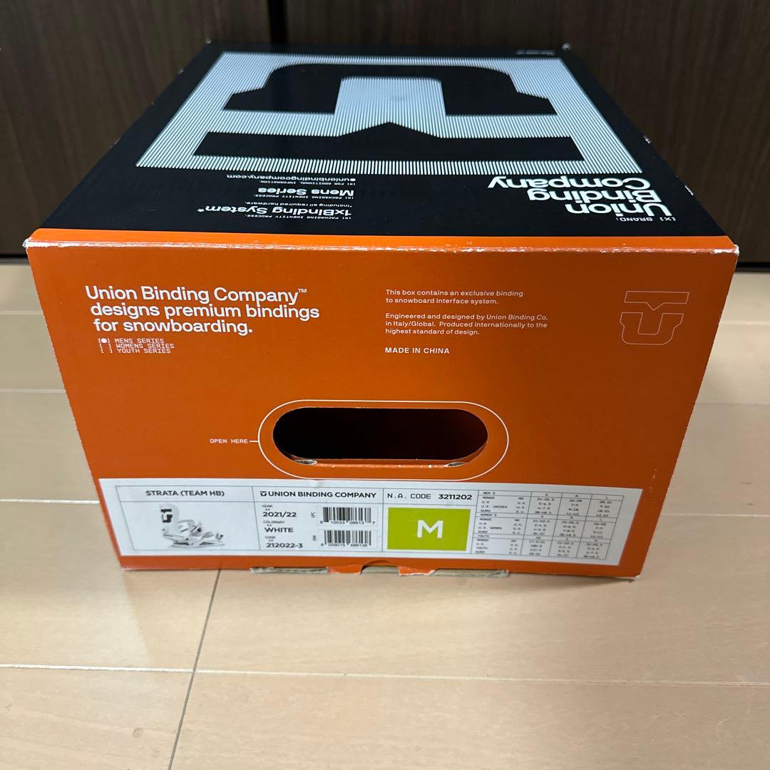 ユニオン ストラータUNION BINDING ビンディング M 白　早い者勝ち