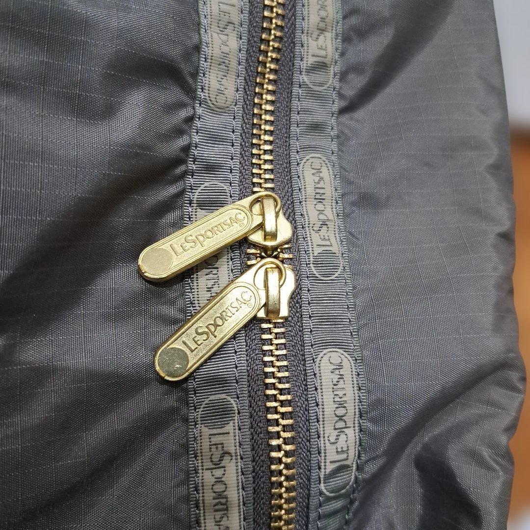 レスポートサック×風間ゆみえコラボ ボストンバッグ　2WAY チャコールグレー