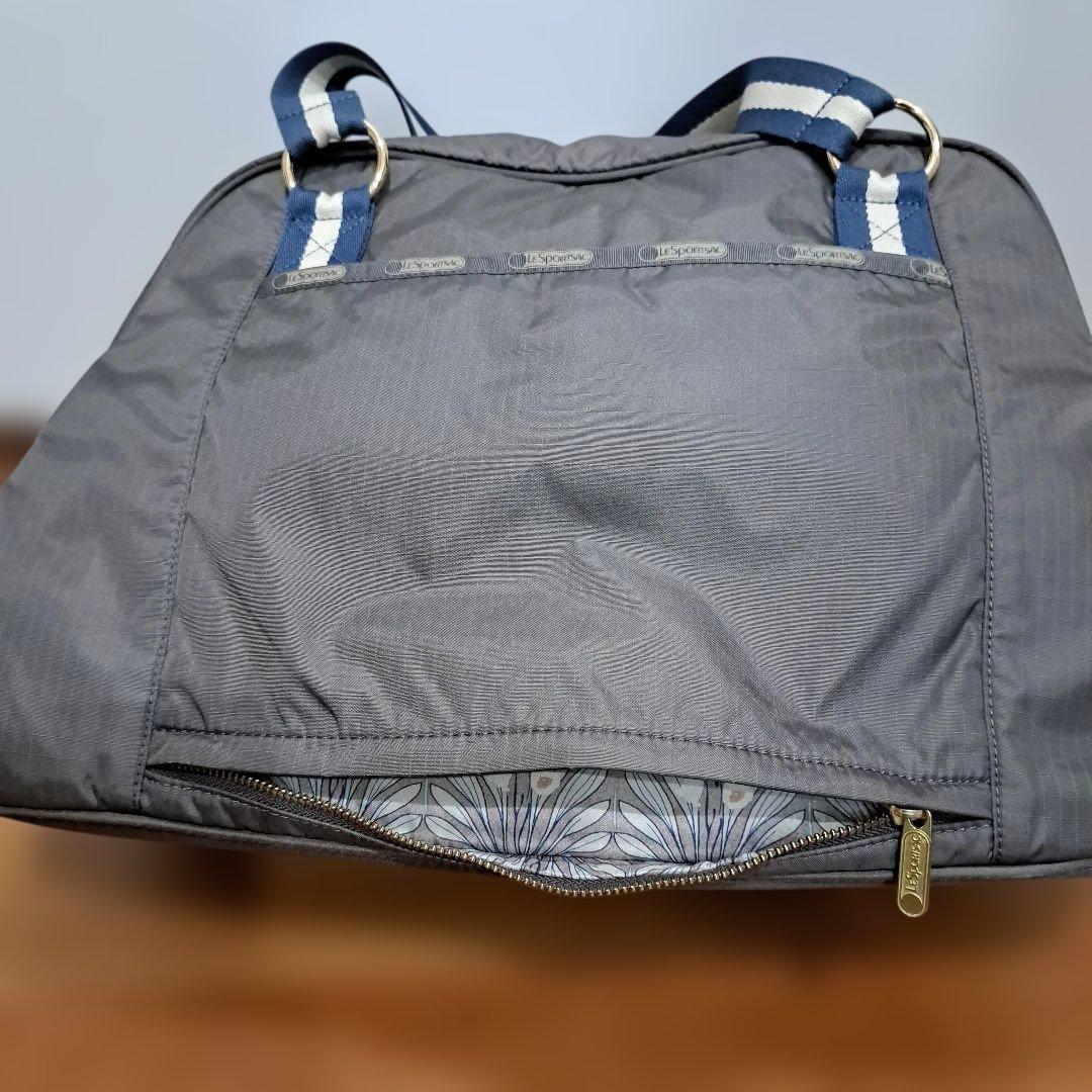 レスポートサック×風間ゆみえコラボ ボストンバッグ　2WAY チャコールグレー