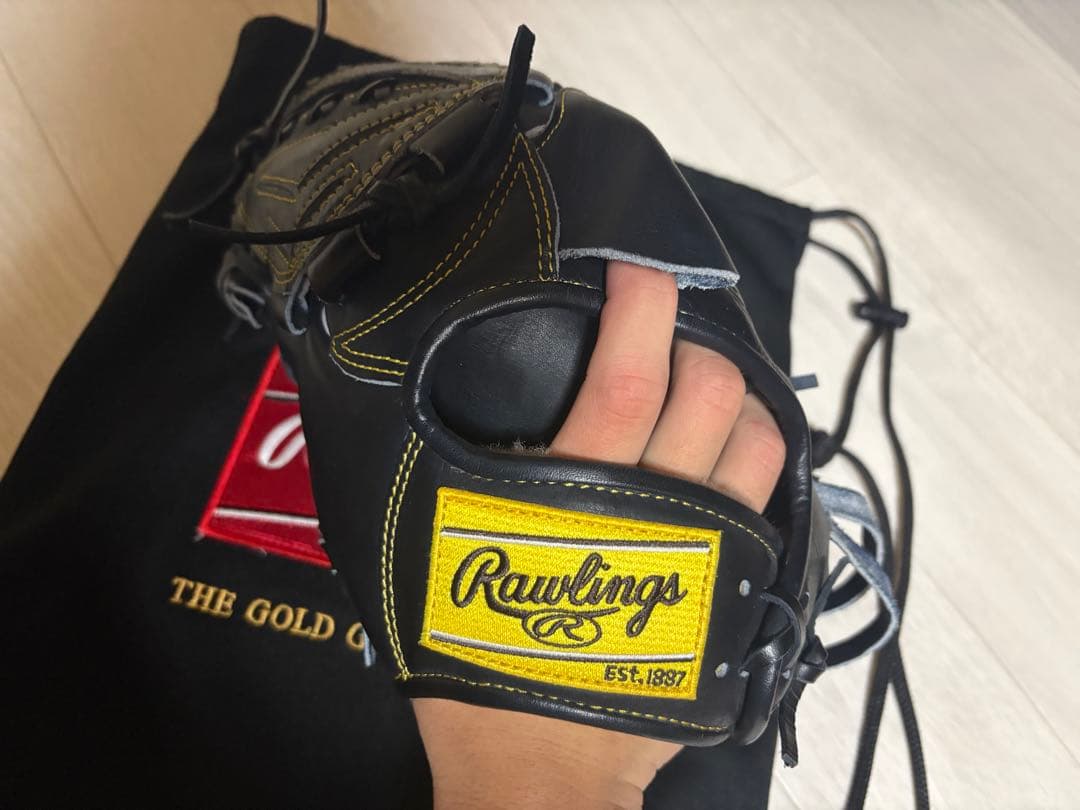 Rawlings ブラック　グローブ 硬式投手用　左投げ