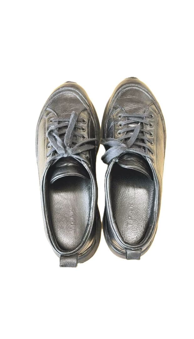 YOAK ヨーク ビブラムソール ブラック レザースニーカー