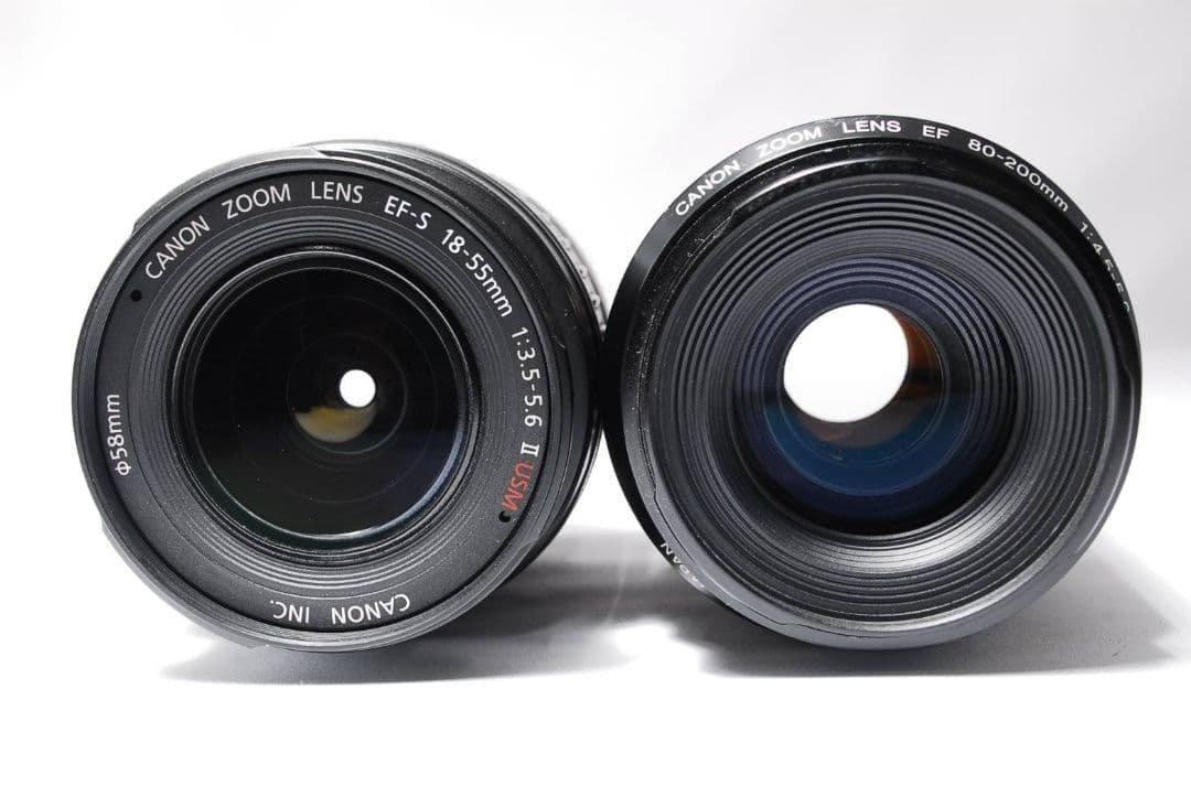 ♥シャッター数極少♥キャノン Kiss X4 一眼レフ Wレンズ 望遠レンズ付