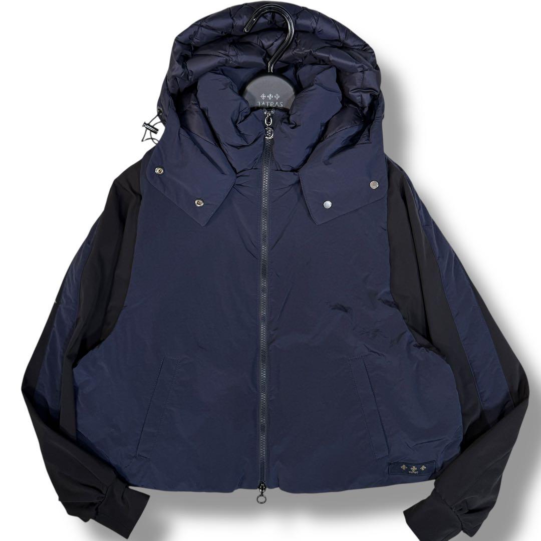 未使用級 TATRAS LEMPIC 近年モデル 切替2way ダウンジャケット