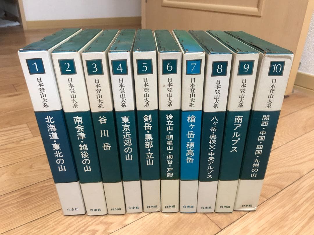 日本登山大系（全10巻揃い；1980～82年版）　白水社