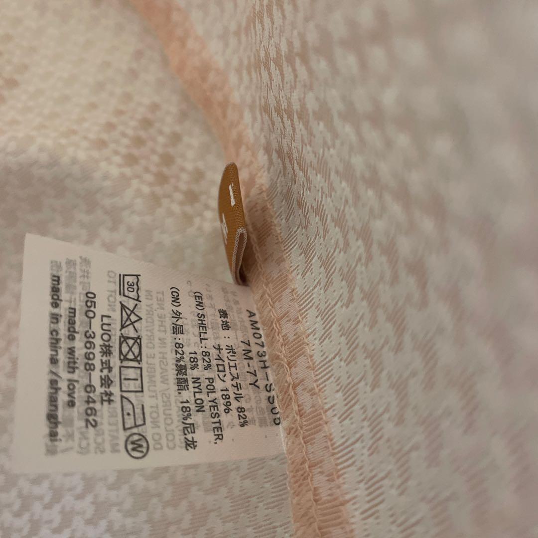 【新品タグ付き】アミカキッズ　クチュールワンピース 7M-7Y ピンク