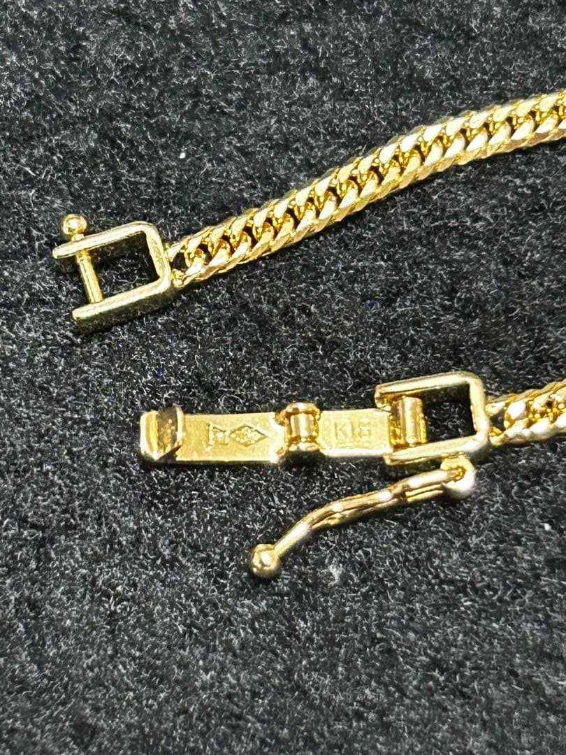 18金 6面W 喜平ネックレス 45cm 9.2g