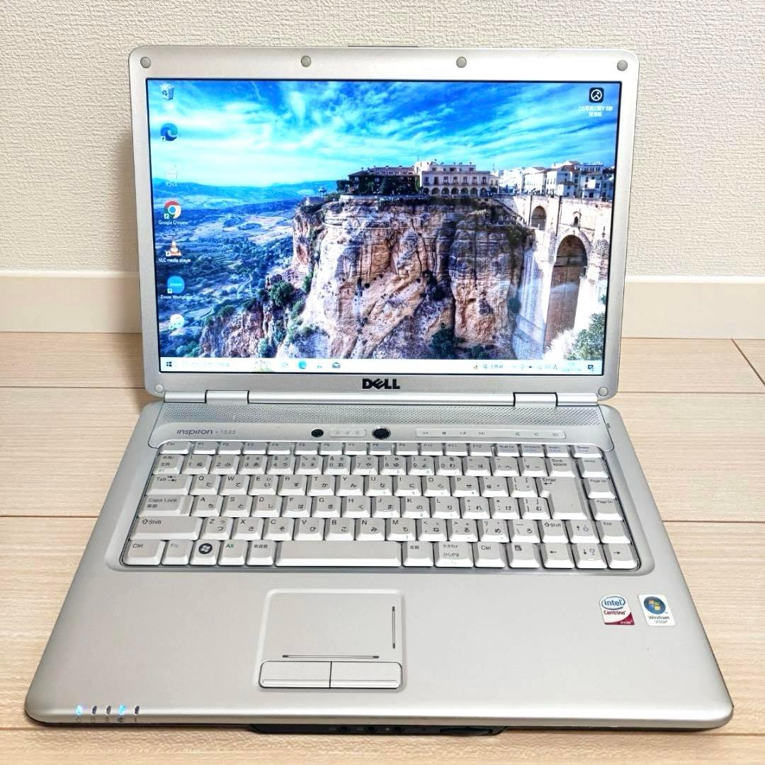 【美品】DELL オフィス ノートパソコン 白 シルバー 1525 PP29L