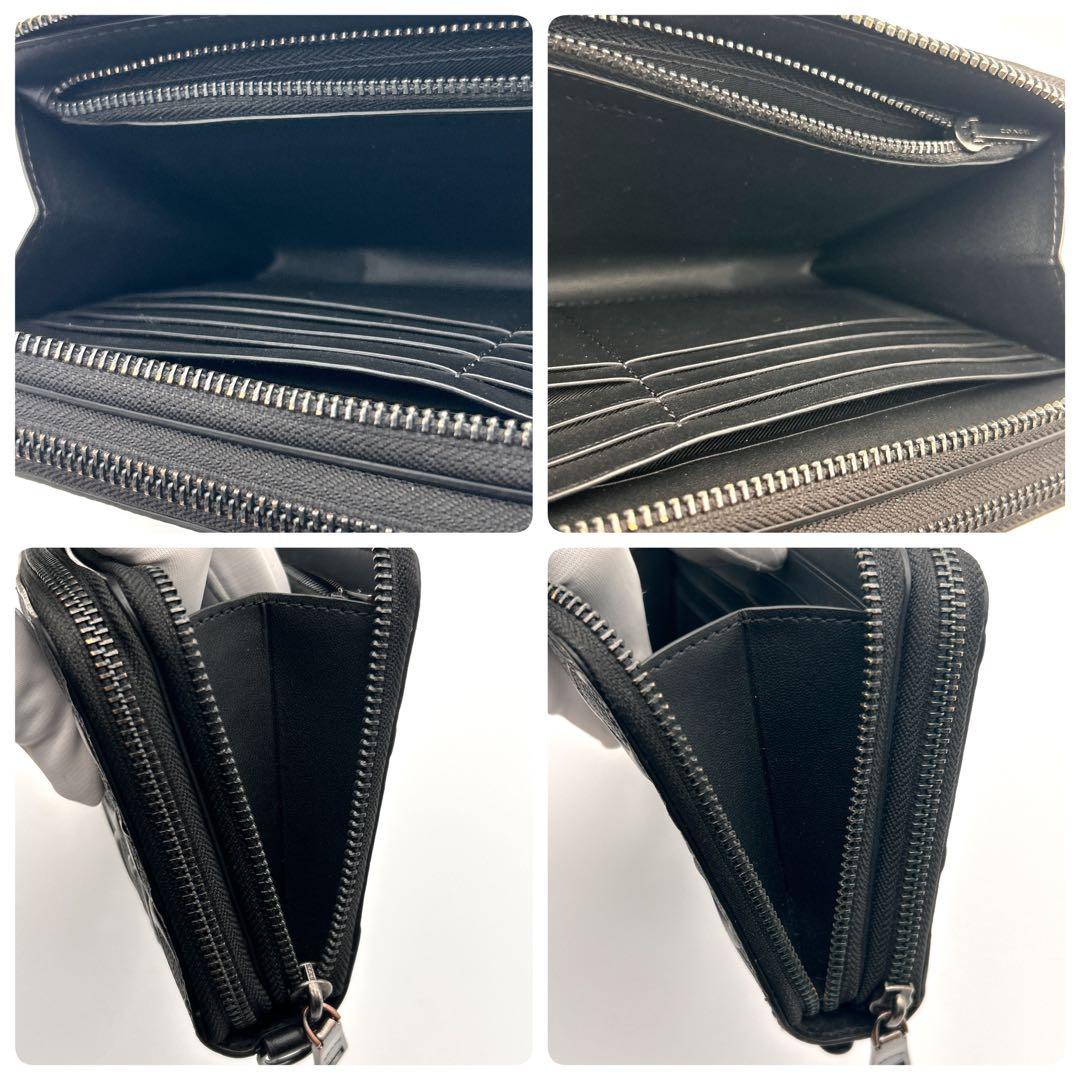✨大人気！レア✨ COACH 長財布 オーガナイザー ブラック クラッチバッグ