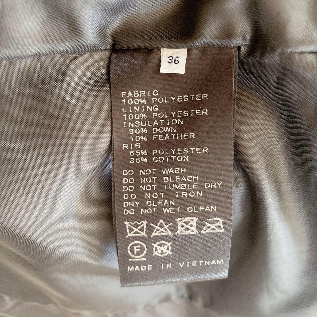 美品　スローブイエナ　ショールフードショートダウンコート　ブラック　36