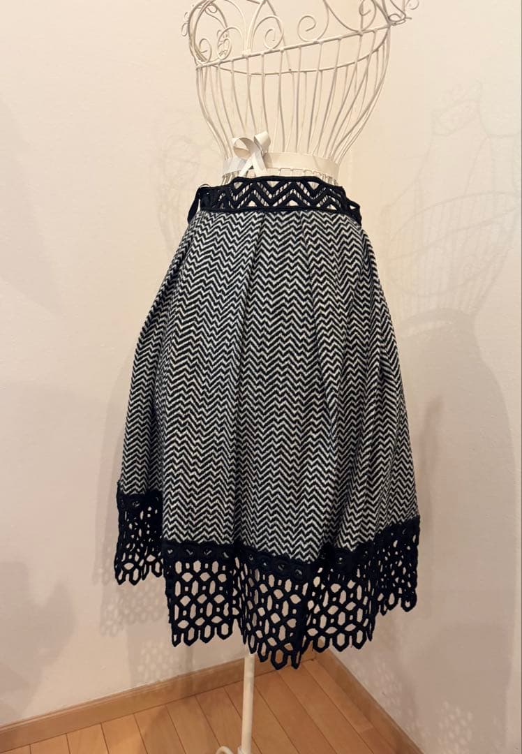 アナスイ　レースツィードジャケット&スカートセット