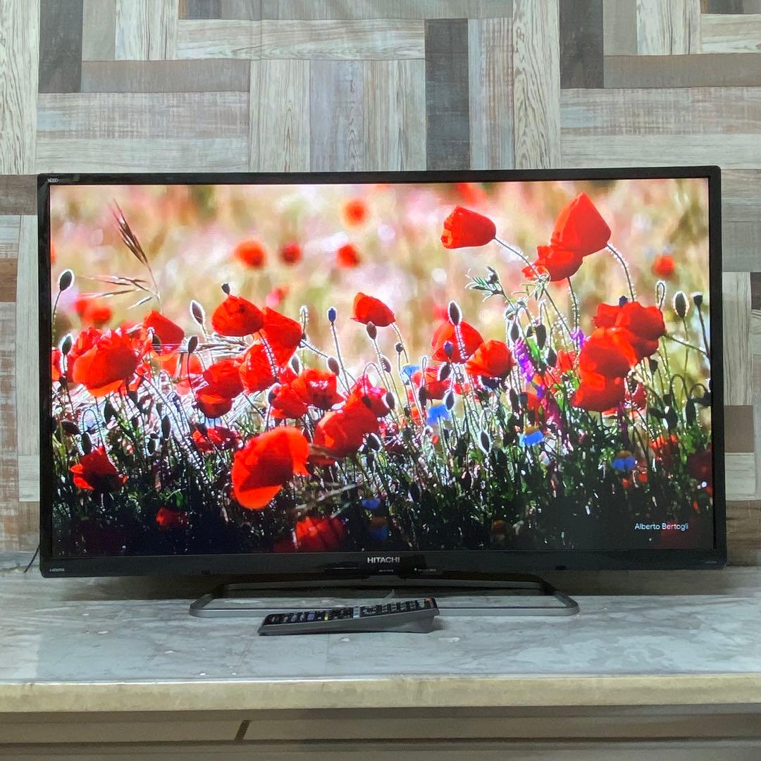 全国送料込❣️日立43V型地デジBSCS内蔵液晶テレビ1TB HDD録画機能内蔵