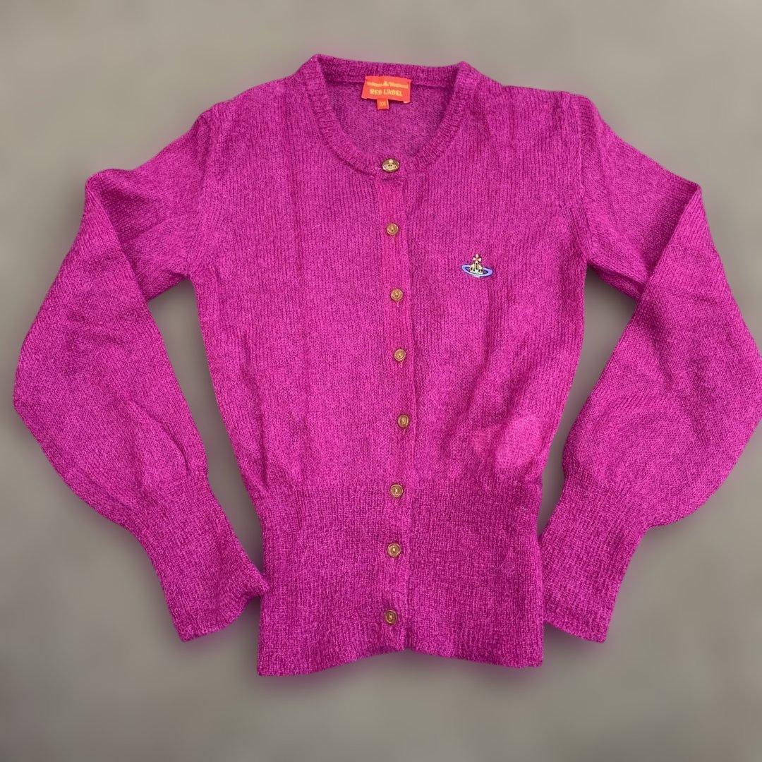 ヴィヴィアンウエストウッドRED LABEL モヘアカーディガン　XS