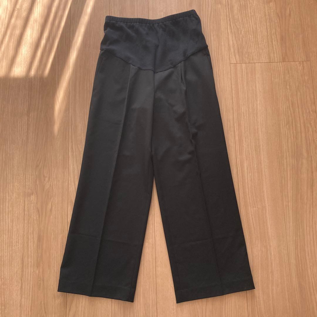 【Reha.】Tuck Wide Pants/36/black