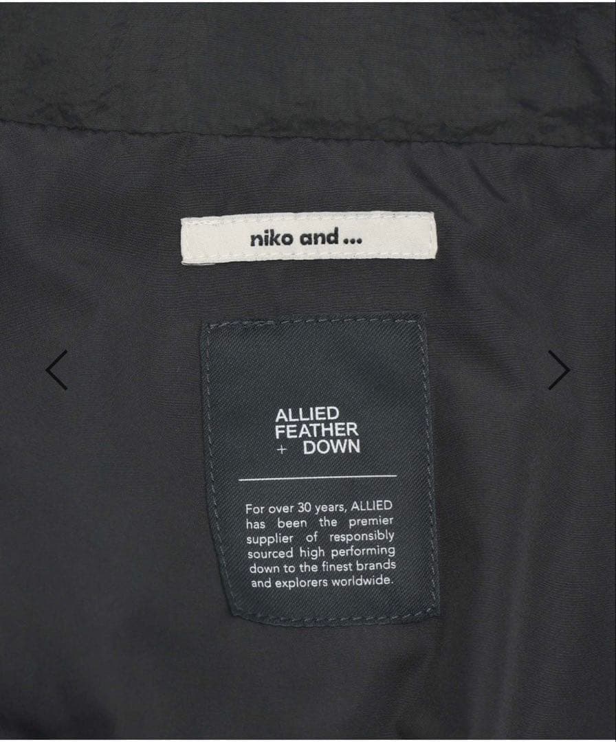 ニコアンド　アライドモンスター切り替えジャケット　L チャコール　新品未使用❣️