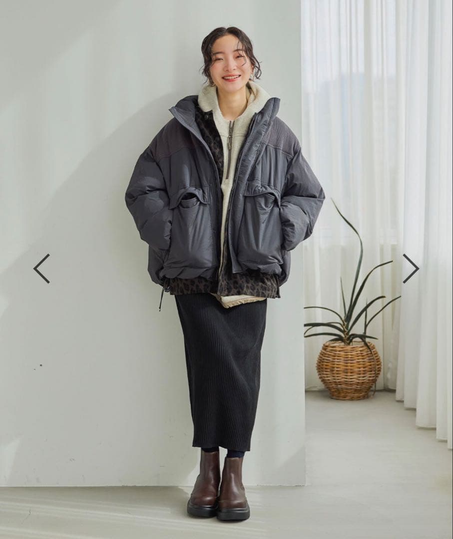 ニコアンド　アライドモンスター切り替えジャケット　L チャコール　新品未使用❣️