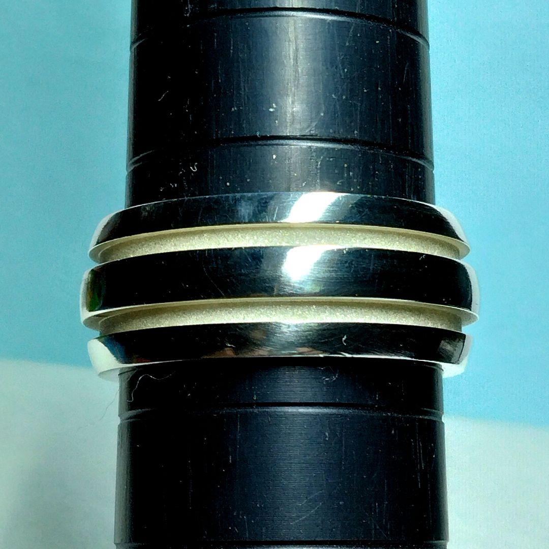 ティファニーグルーブドダブルリング　19.5号　新品仕上げ　無傷未使用に近い