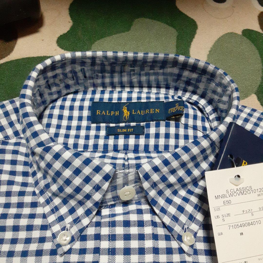 新品未使用 POLOポロラルフローレン　ボタンダウン　ギンガムチェックシャツ長袖