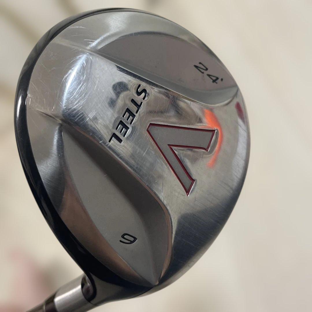 ［名器 希少］初代Ｖスチール ９番 24° フェアウェイウッド