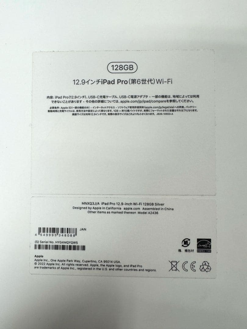 Apple iPad Pro 12.9インチ　第6世代　128GB