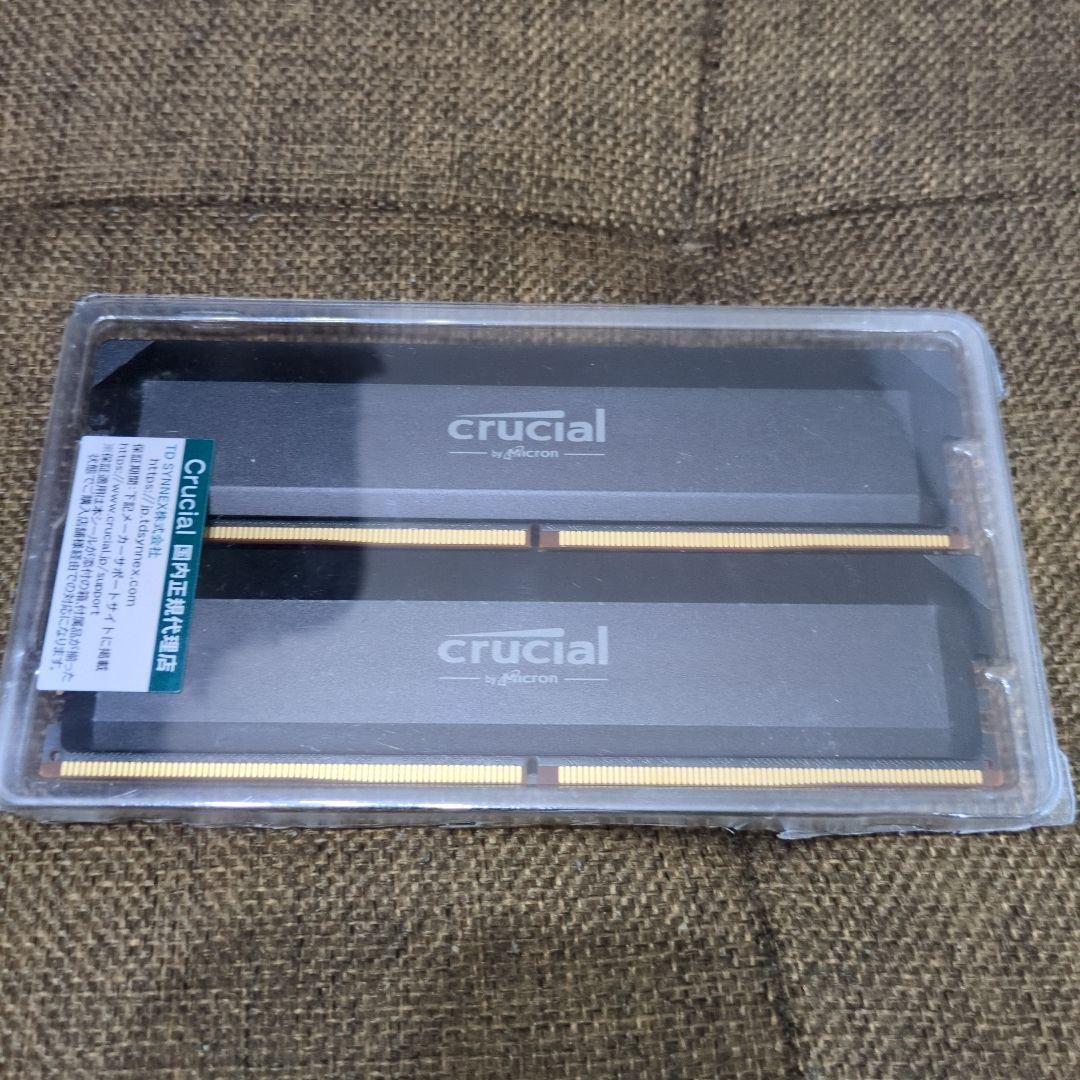 DDR5メモリ16GB×2 （Crucial DDR5-6400 OC）