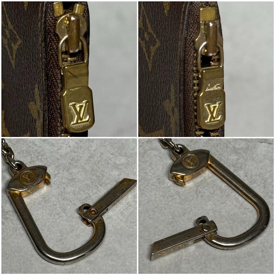 最高峰 定価4.7万 ルイヴィトン モノグラム ポシェットクレ 小銭入れ 財布