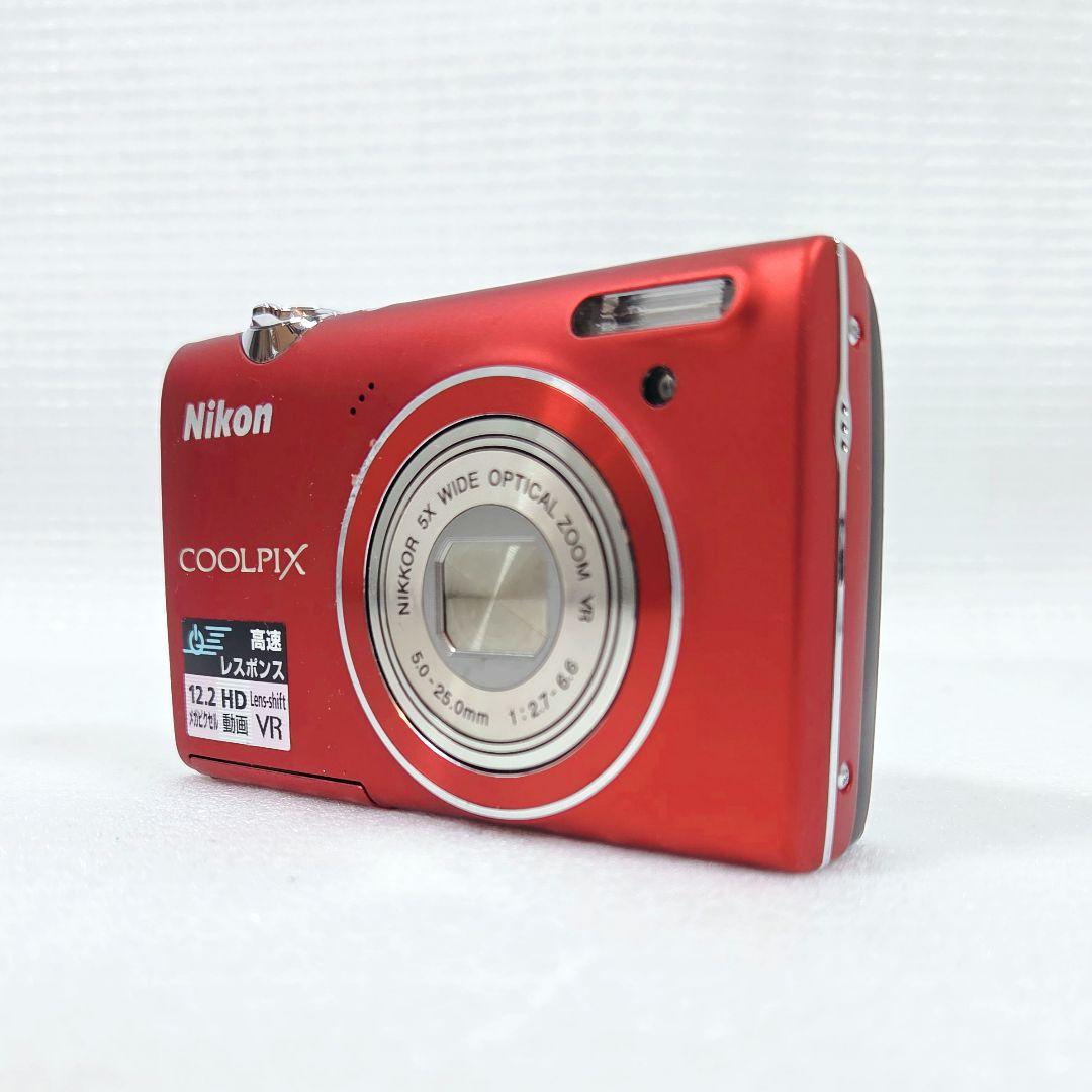 【美品】Nikon ニコン デジカメ COOLPIX S5100 レッド