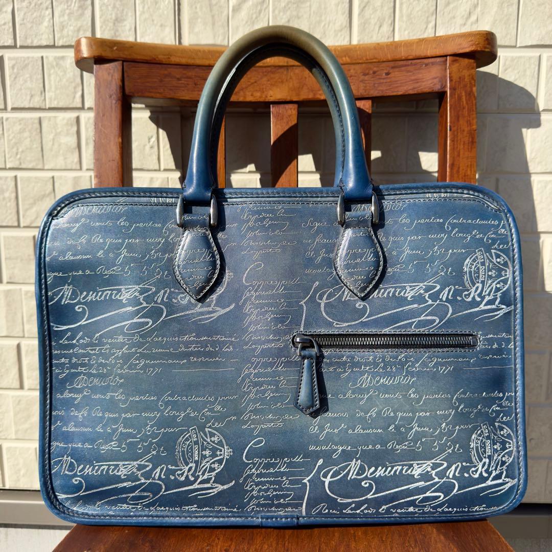 特注 定価65万 ベルルッティ アンジュールミニ スクリットレザーブリーフケース