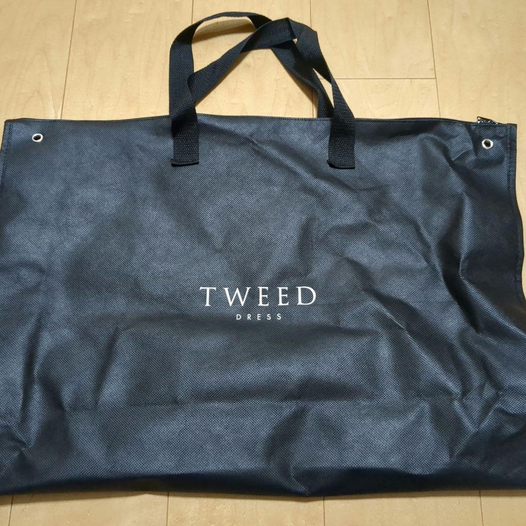 お値下げ TWEED　DRESS　マザードレス 　１３号　ダークネイビー