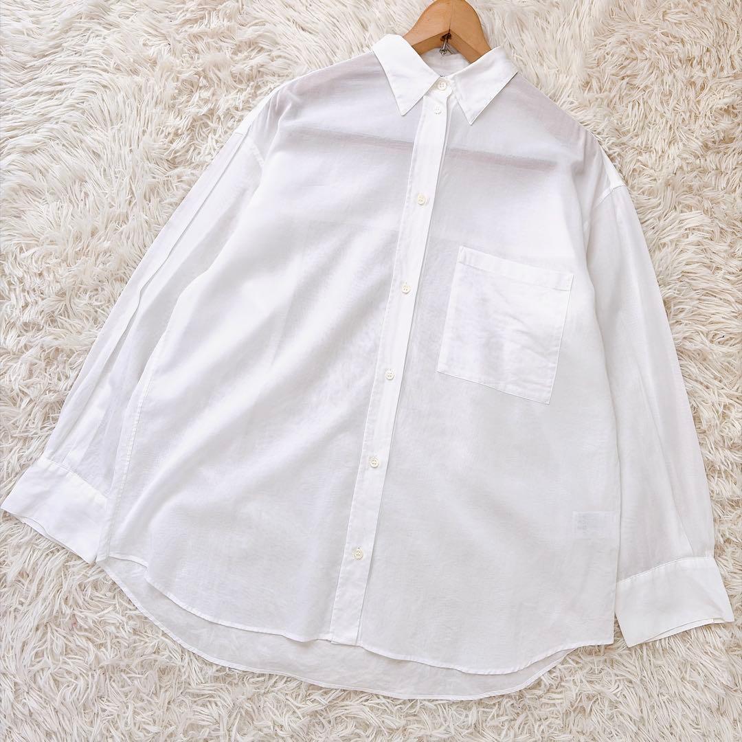 エヴリディアイライク　25SS minimal sheer shirt コットン