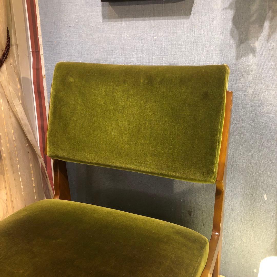 ト*ム様 ヴィンテージ ミッドセンチュリー　カリモク６０　チェア　モケットグリー