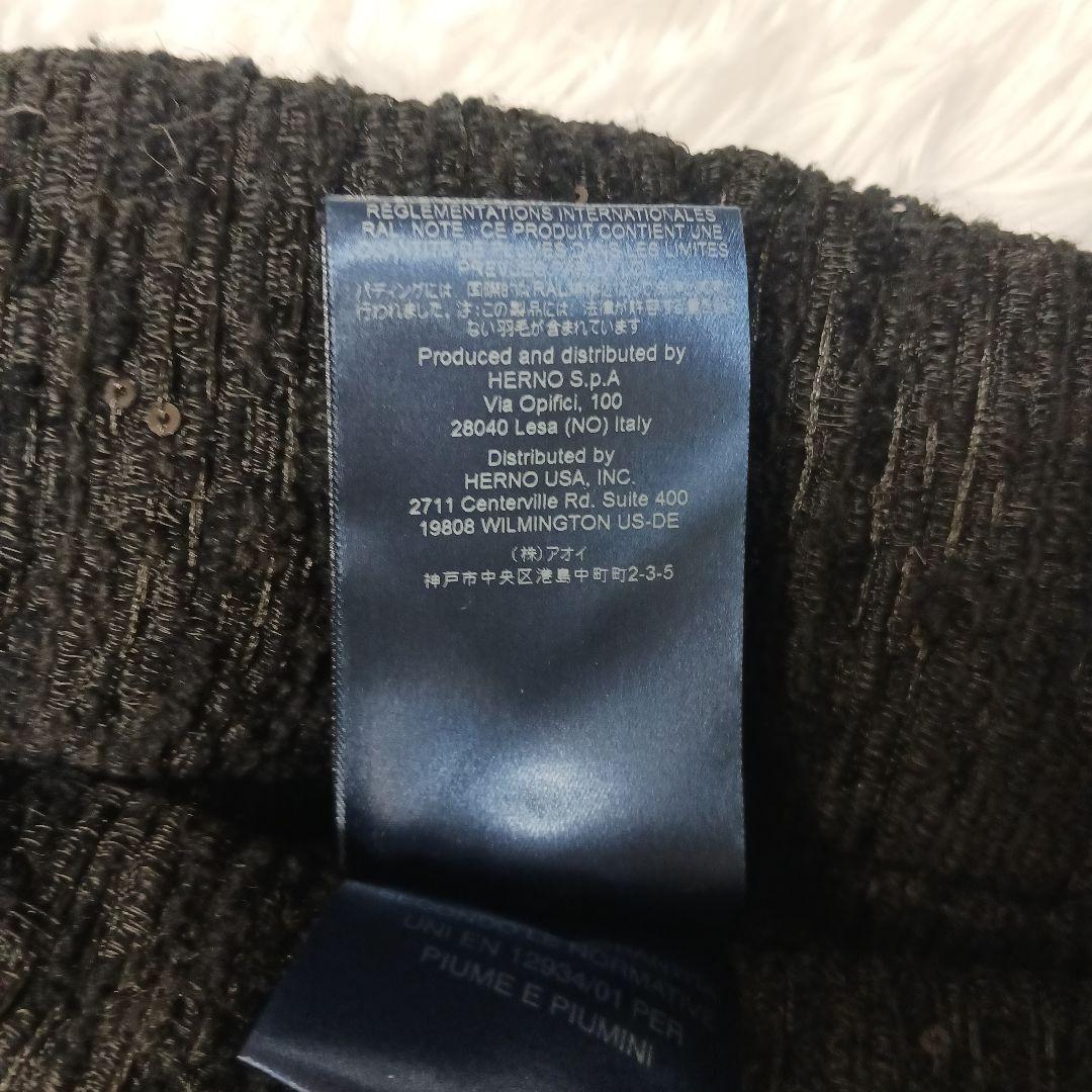 ✨美品✨HERNO　スパンコール　ハイネック　ジャガードダウンジャケット 46