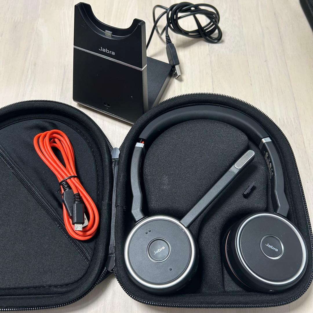 Jabra Evolve 75 HSC040W ヘッドセット 充電スタンド付き