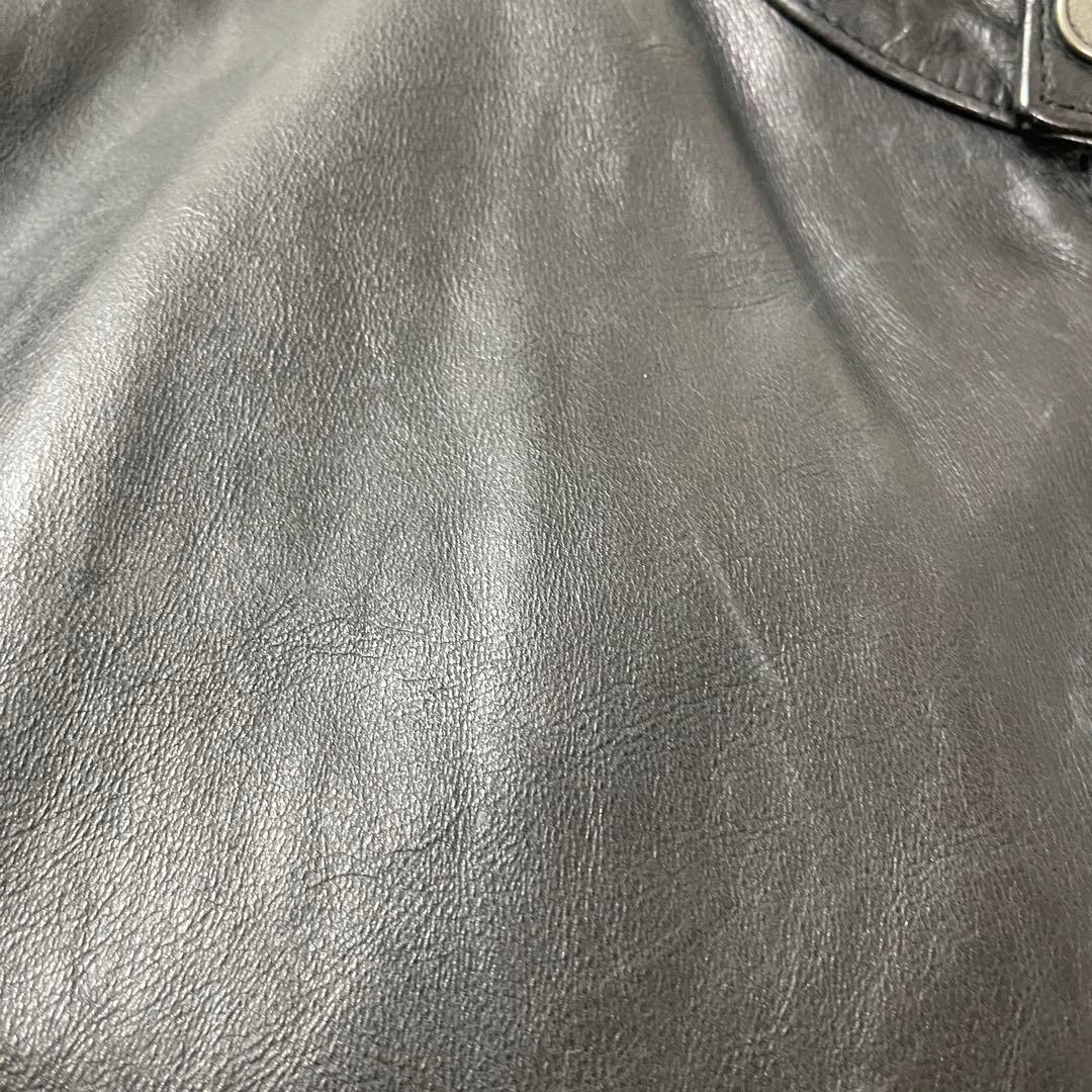 レア 00s オールドギャップ GAP レザー ジャケット ライダース 短丈