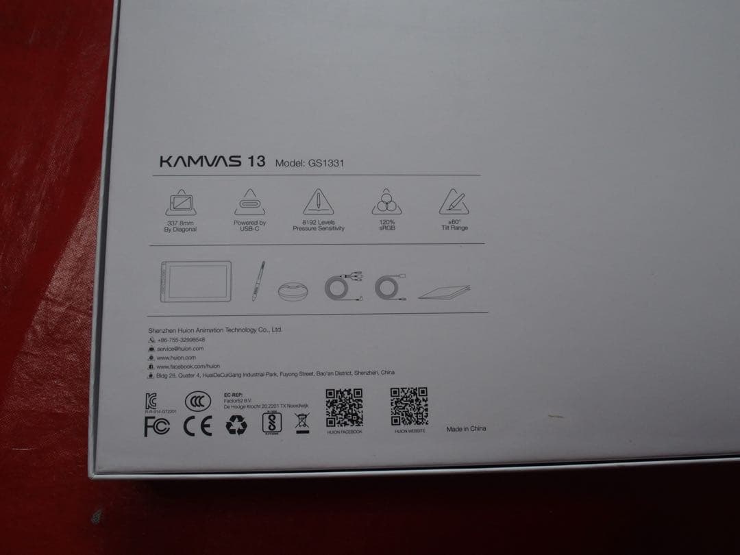 HUION 液晶タブレット Kamvas13