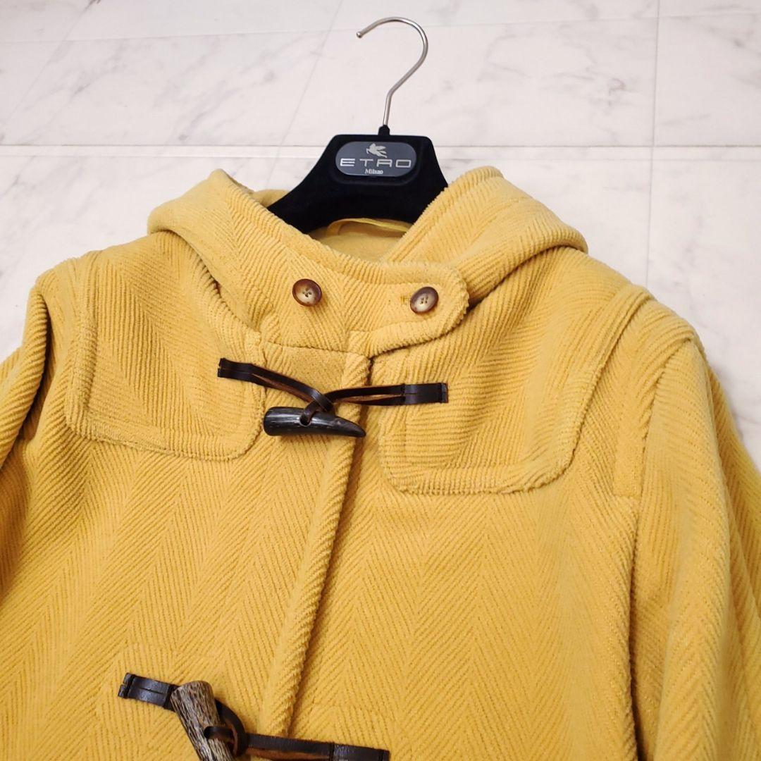 美品✨オールドイングランド 大きいサイズ ヘリンボーン ダッフルコート 黄色