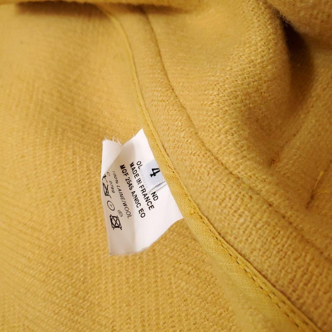 美品✨オールドイングランド 大きいサイズ ヘリンボーン ダッフルコート 黄色