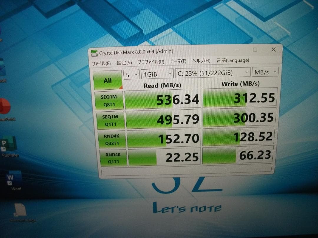 Windowsノート本体 Win11 Let'snote CF-SZ6/8GB+SSD256(418)