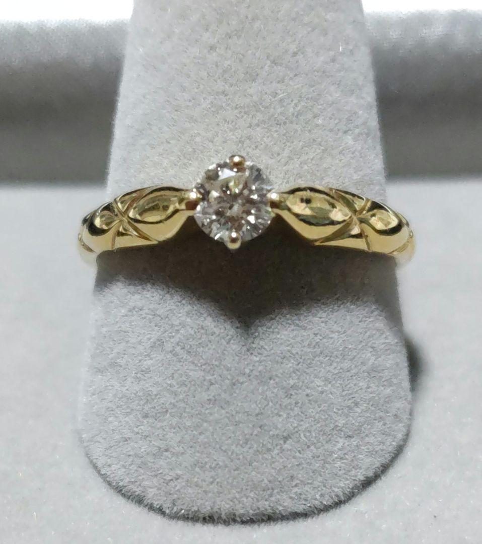 K18ダイヤモンドリング