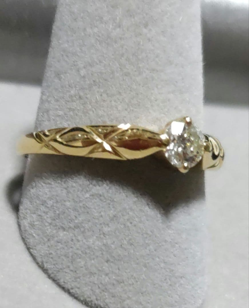 K18ダイヤモンドリング