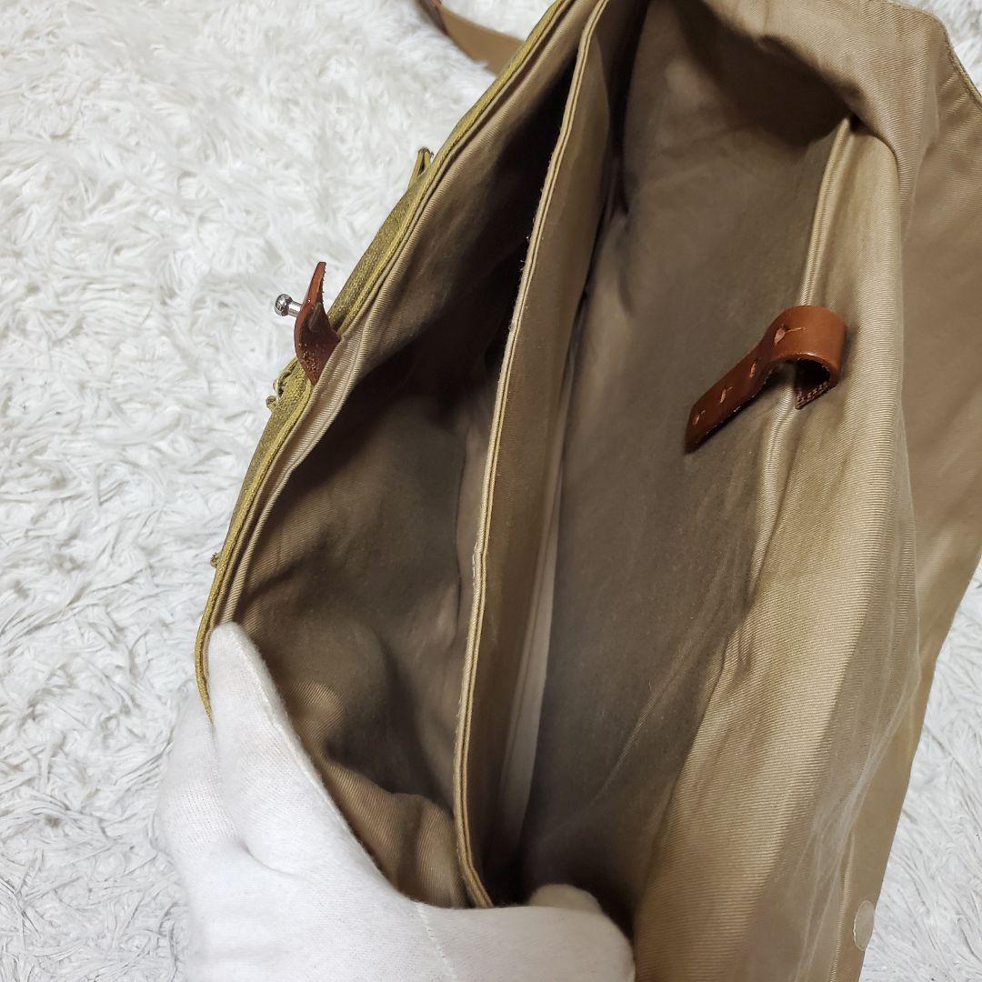 希少 BBROOKS 2way コーティングキャンバス メッセンジャーバッグ