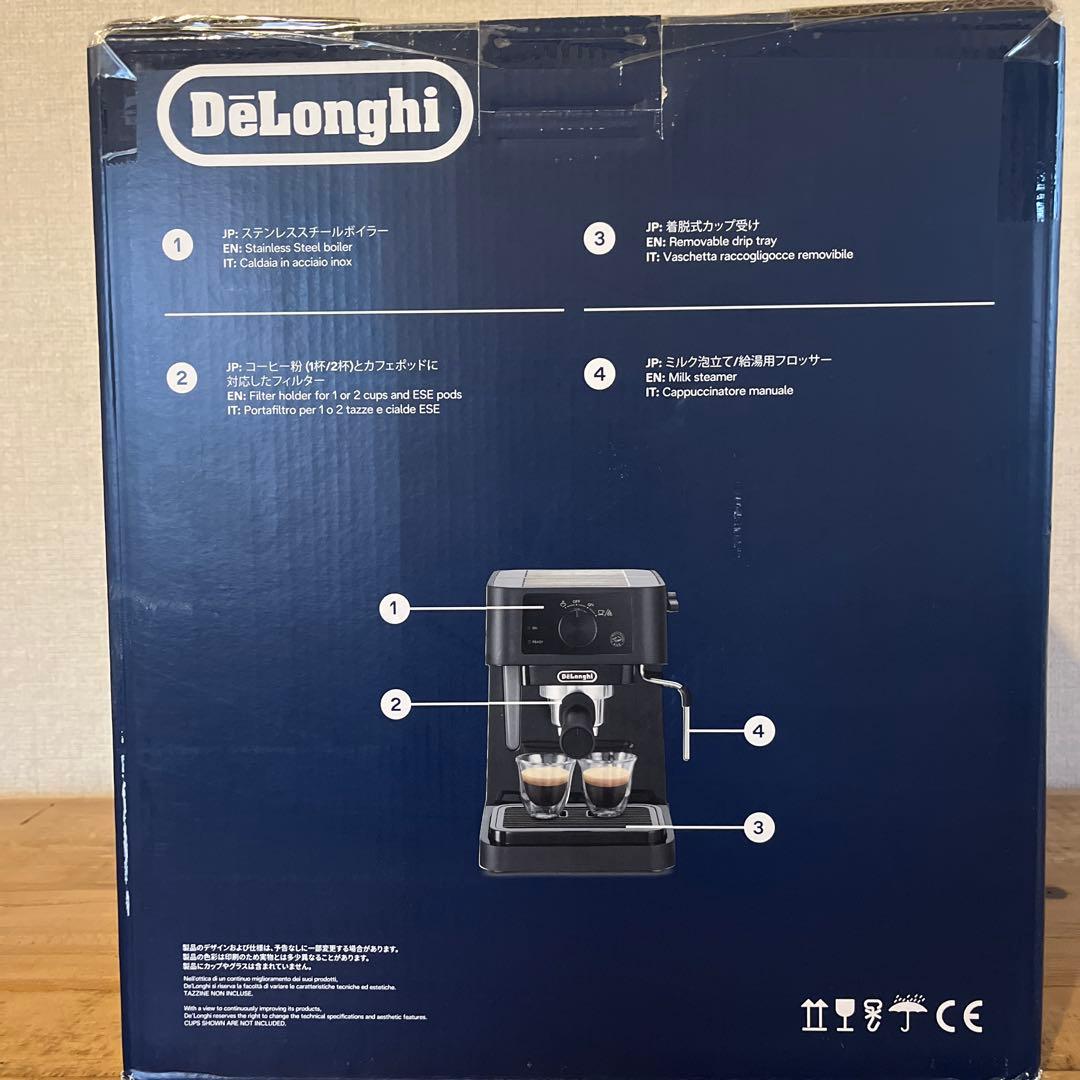 デロンギ　スティローザ　エスプレッソ・カプチーノメーカー　EC235J-BK