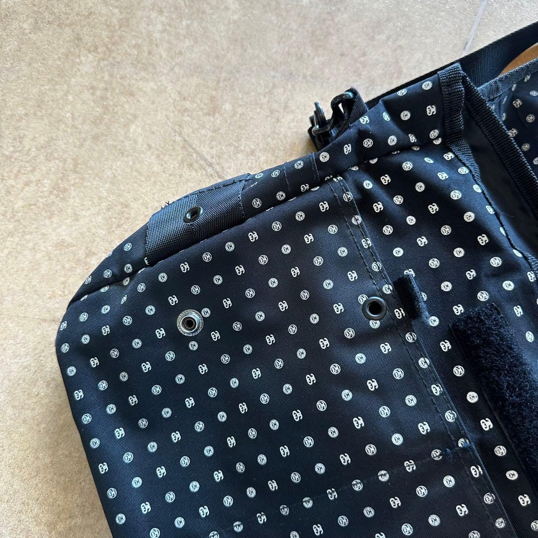 90s オールド　ステューシー　メッセンジャー　バッグ　Y2K チェック　柄　黒