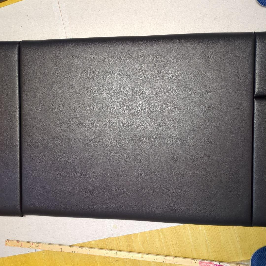 【にゃーさん】フラット4点セット&ベット4分割【ブラックレザー】