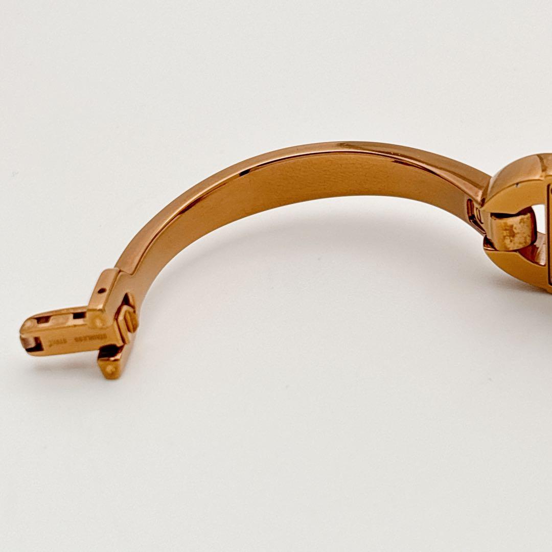 【人気・電池新品】GUCCI 6800L GG柄 ピンク シェル ピンクゴールド