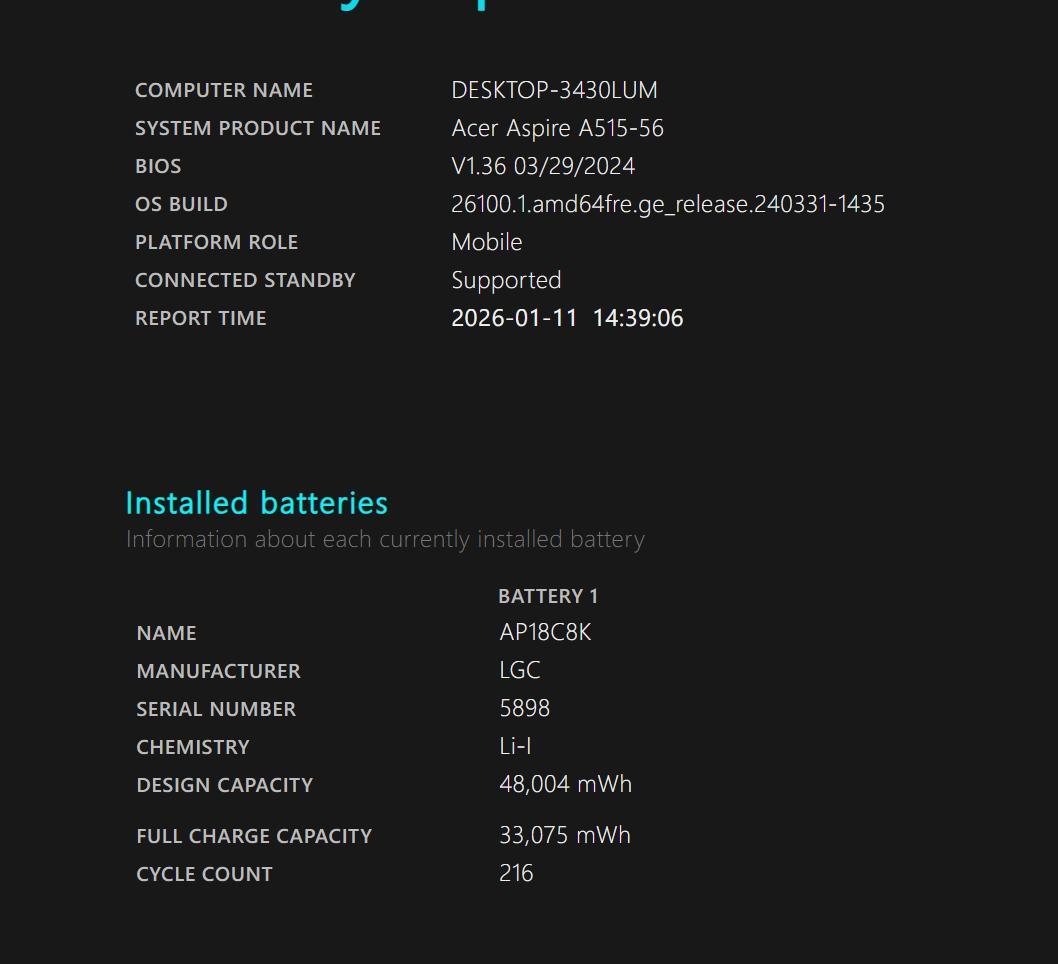 美品 Acer 第11世代 Core i7 128GB SSD 初期化済