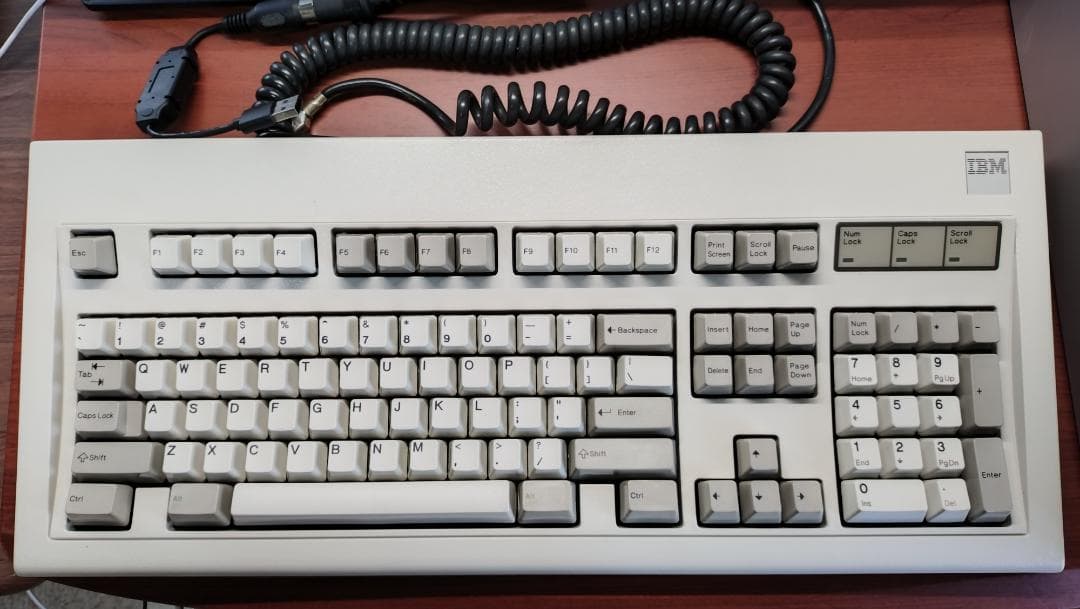 IBM Model M 1390131 角ロゴ動作確認済（1986-Aug-6）