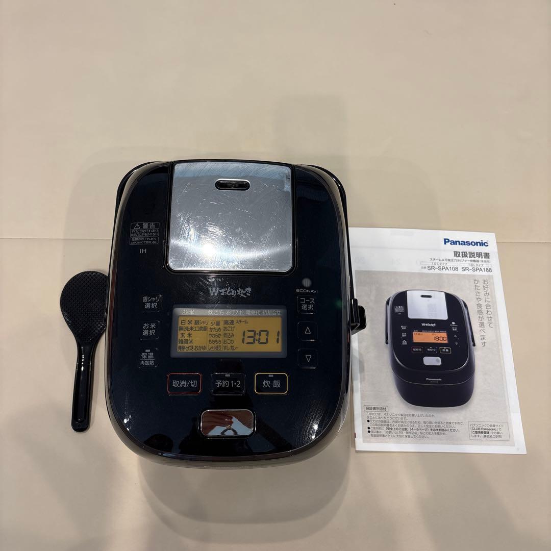 【うらん様】パナソニック　炊飯器　Wおどり炊き　SR-SPA108 5.5合炊