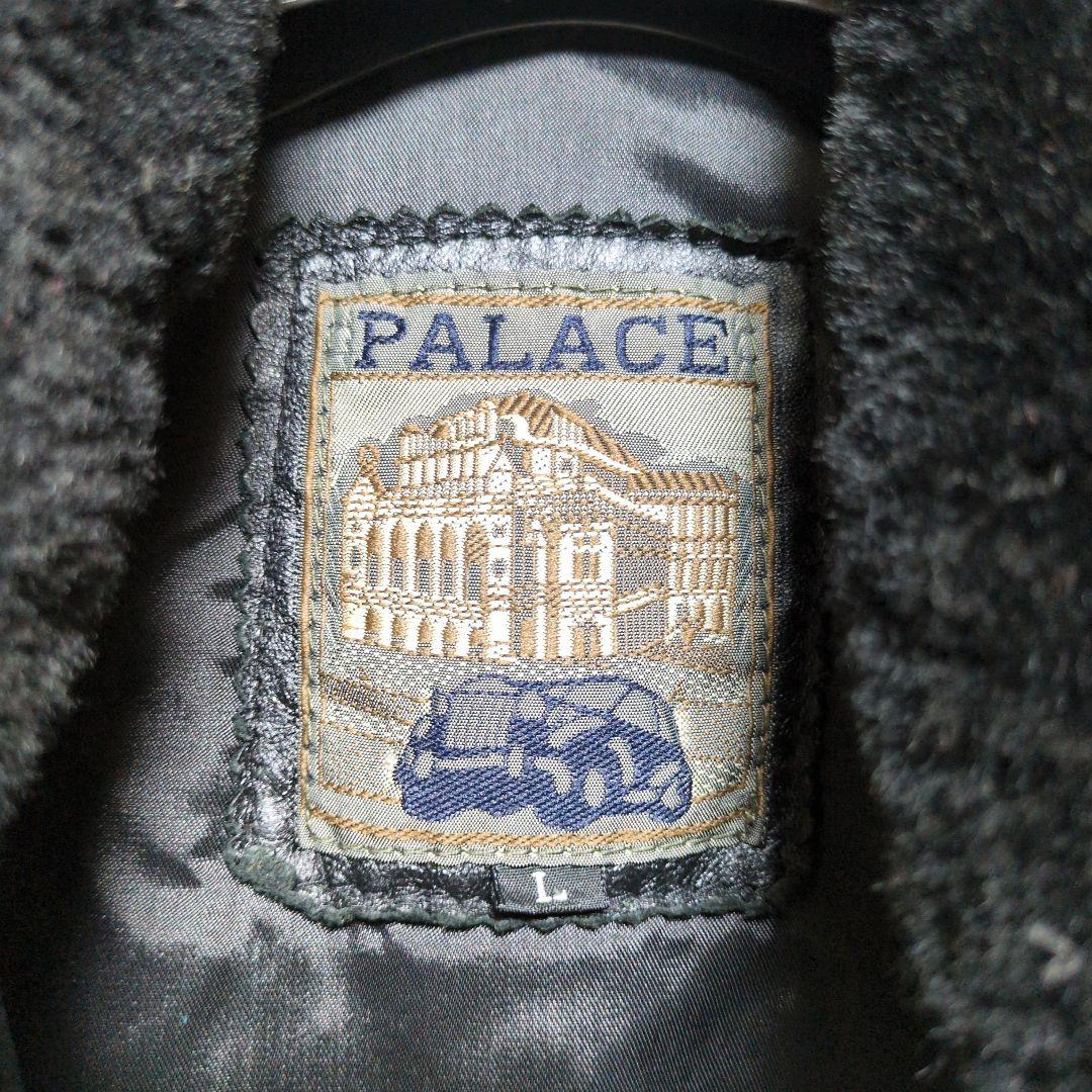 PALACE レザージャケット ラムレザー 羊革 ヴィンテージ ファー