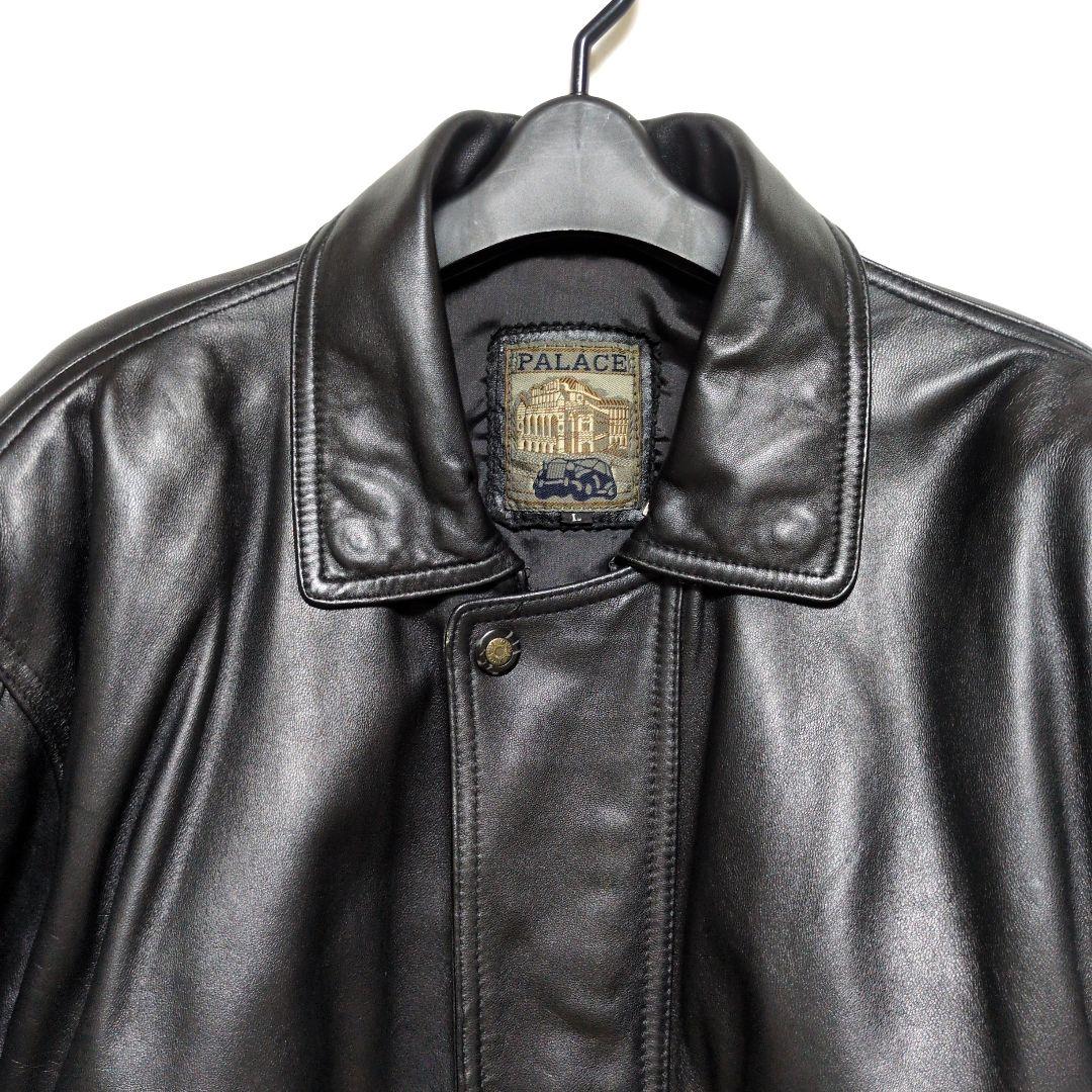 PALACE レザージャケット ラムレザー 羊革 ヴィンテージ ファー